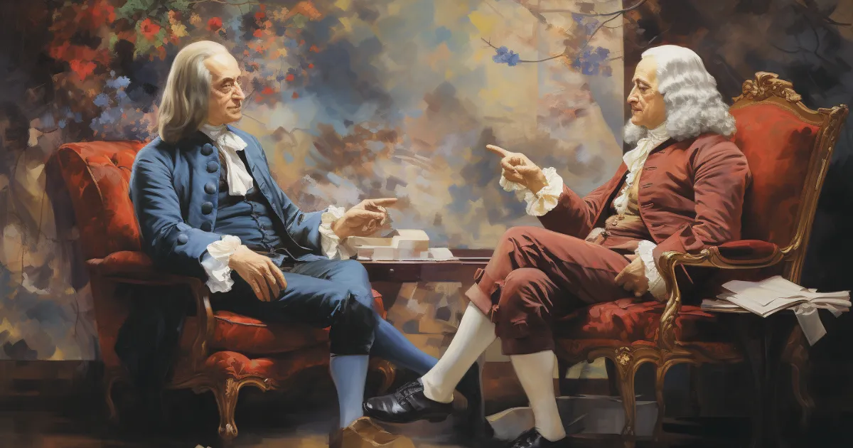 Benjamin Franklin and Voltaire