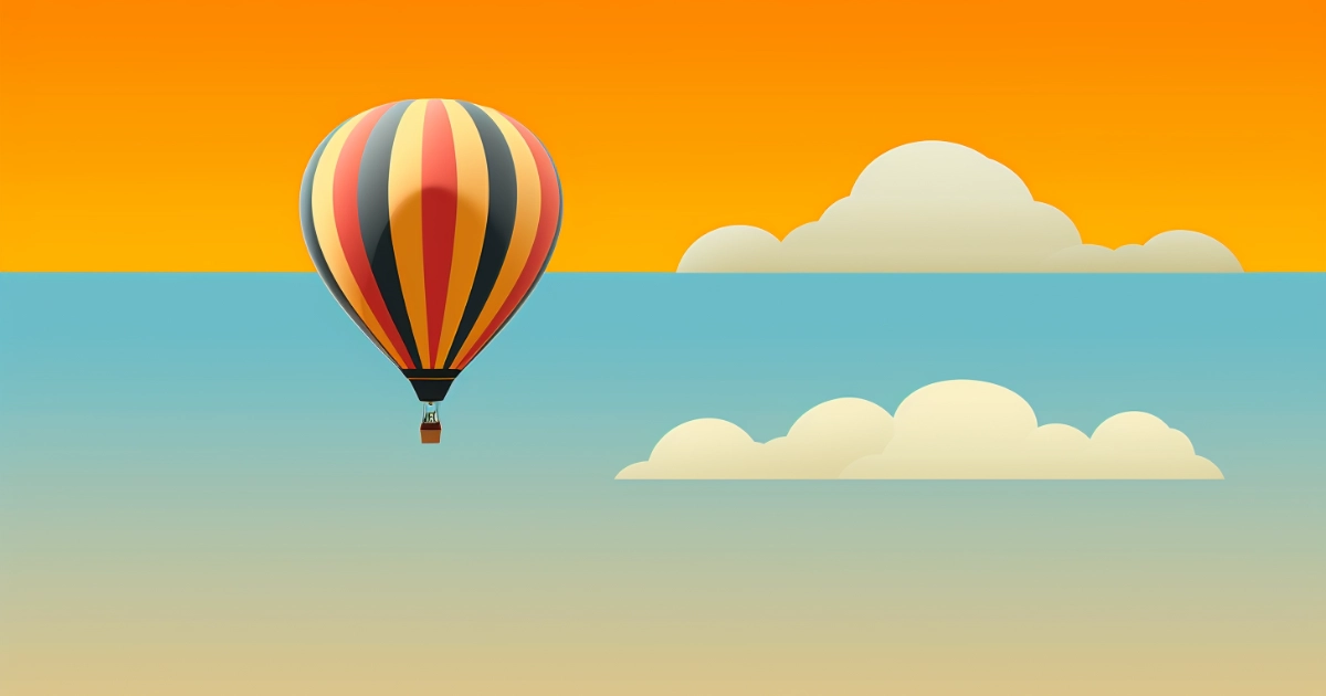 © History Oasis Hot Air Balloon Yellow