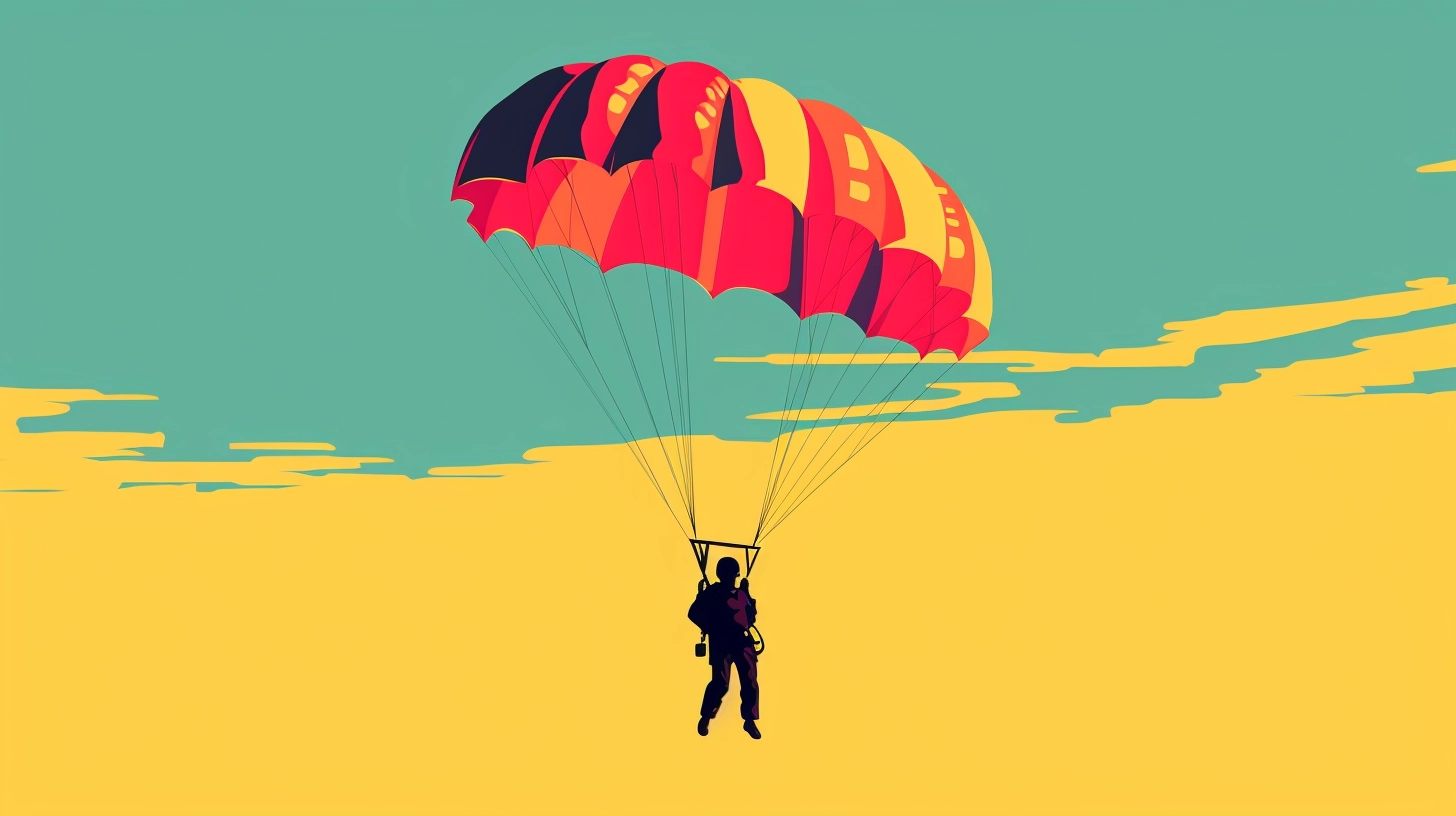© History Oasis Parachute Jump Yellow Sky