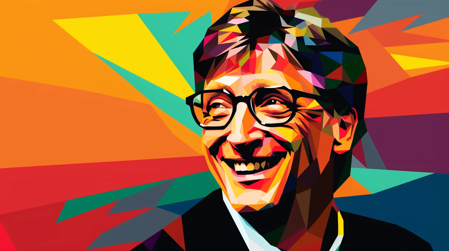 A Very Happy Bill Gates