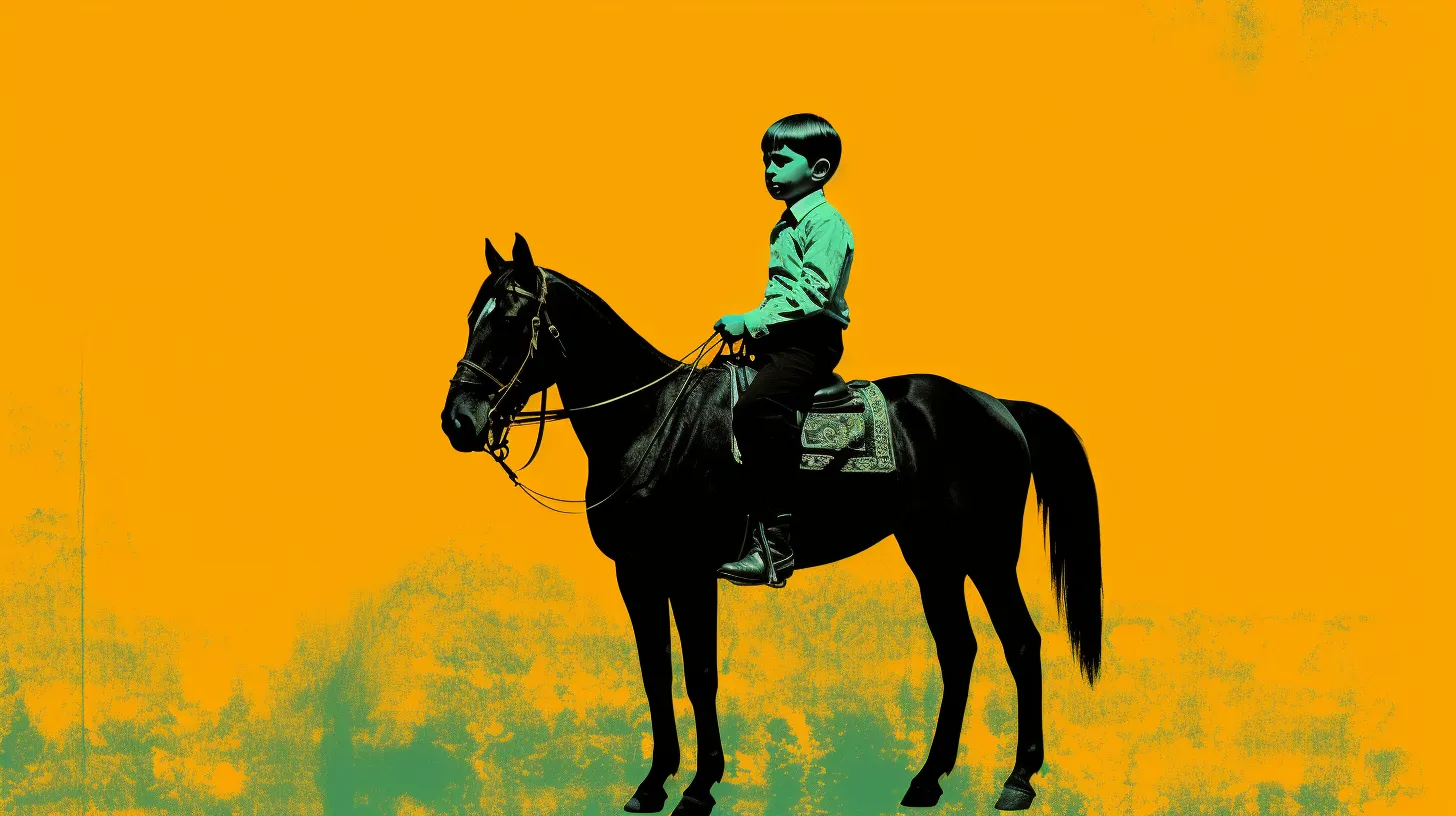 An 11 Year Old Boy Riding A Horse 1800s