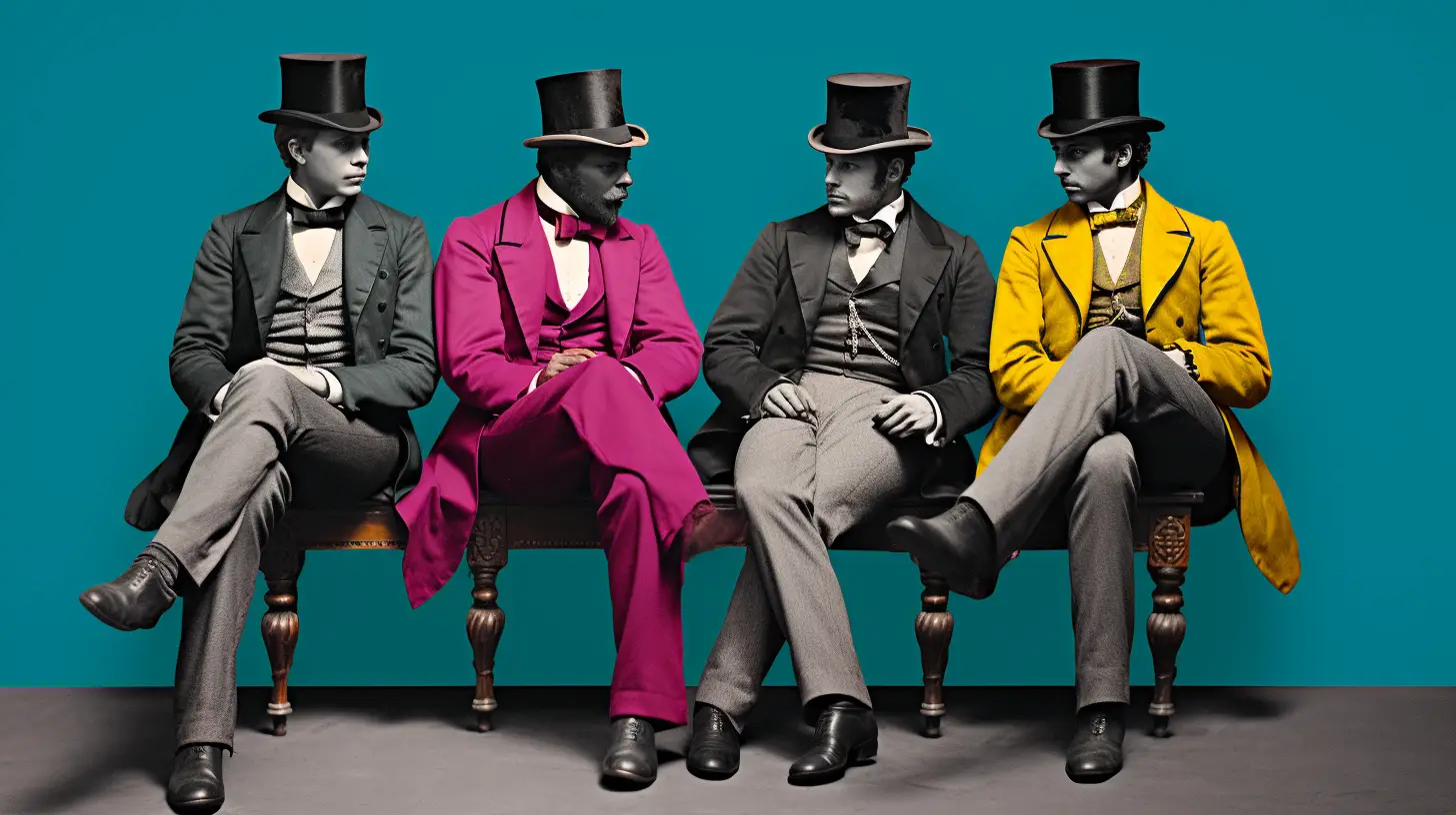 A Rich Group Of Men 1800s