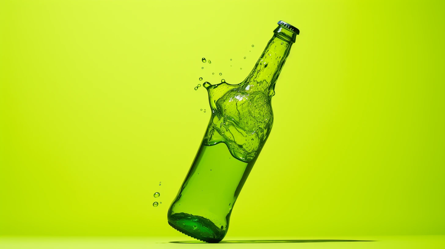 A Bright Green Jolly Rancher Soda Bottle