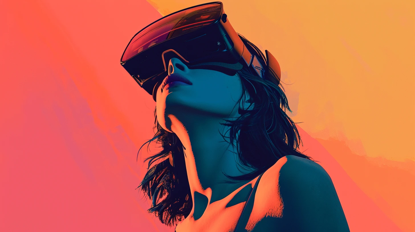 © History Oasis Woman Immersed In META VR