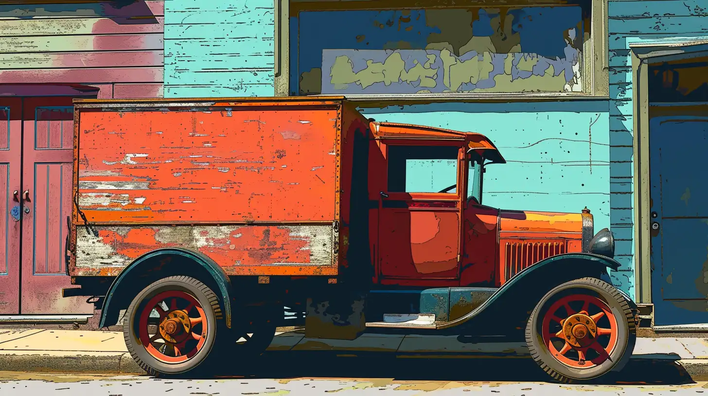 © History Oasis A Delivery Truck Seattle 1907