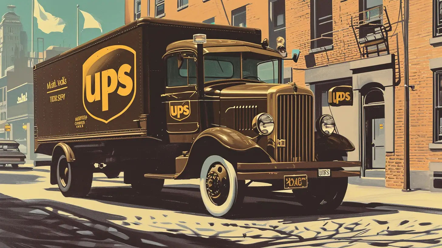 © History Oasis A Delivery Truck That Says UPS