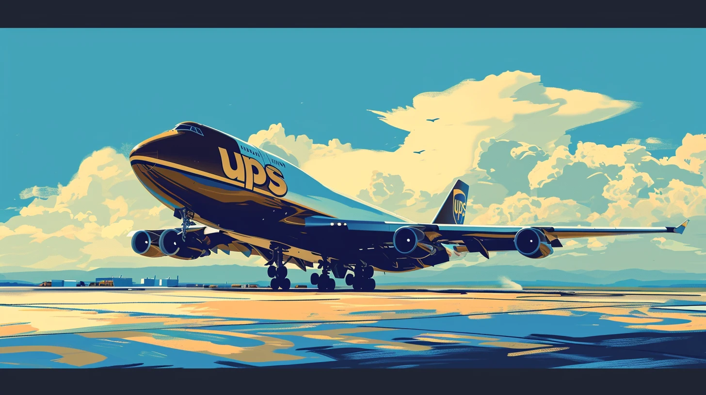 © History Oasis An Airplane That Says UPS