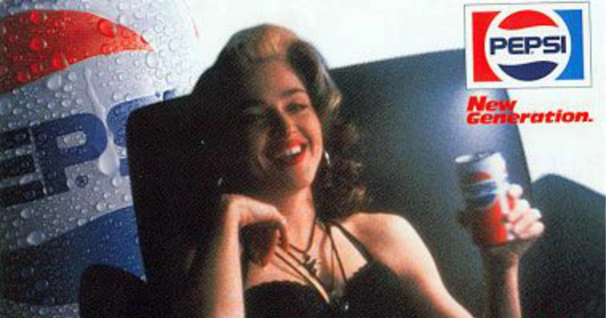 Madonna Pepsi Vintage Ad New Generation