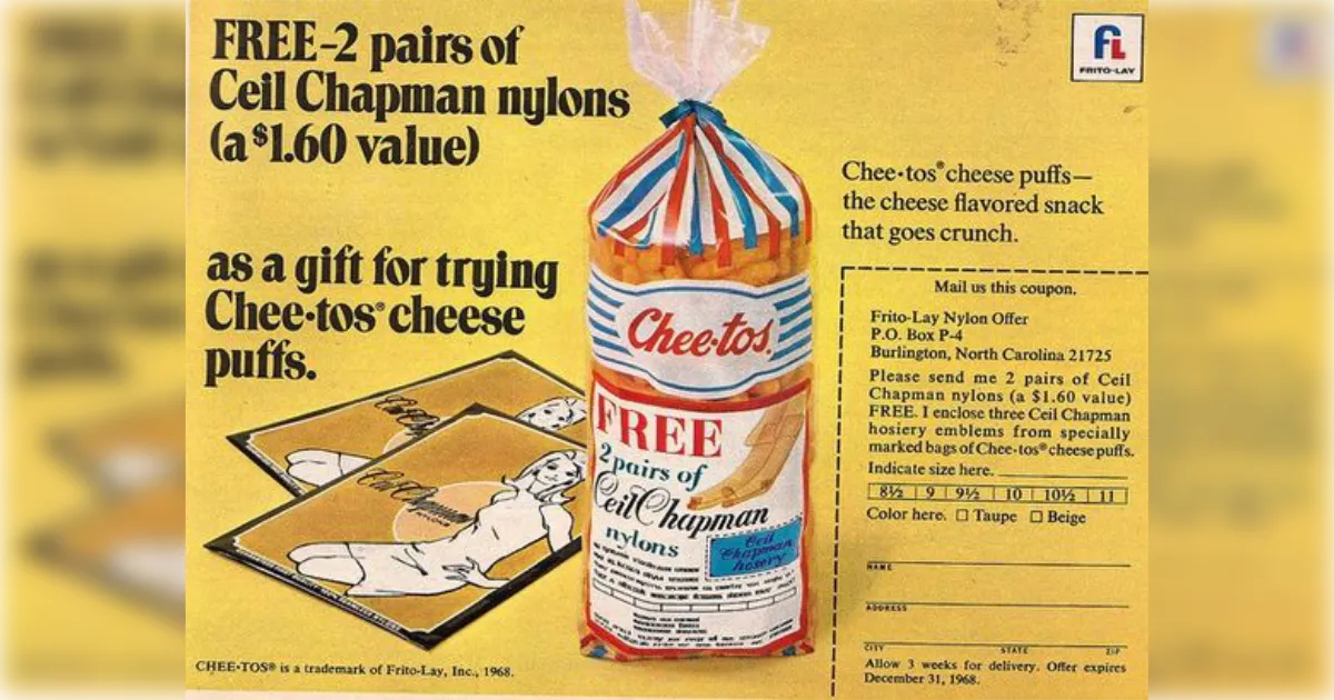 Cheetos Vintage Ad Nylons