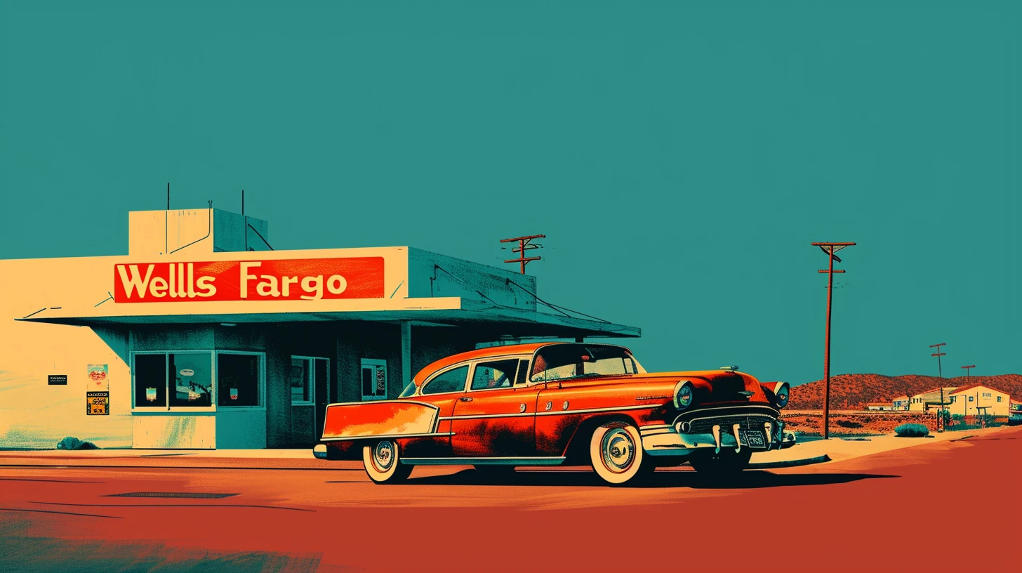 © History Oasis A Bank That Says Wells Fargo 1950s