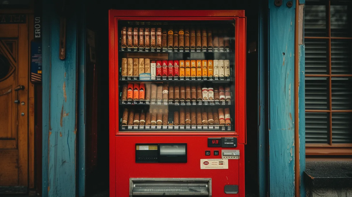 A Vending Machine Of Cigars