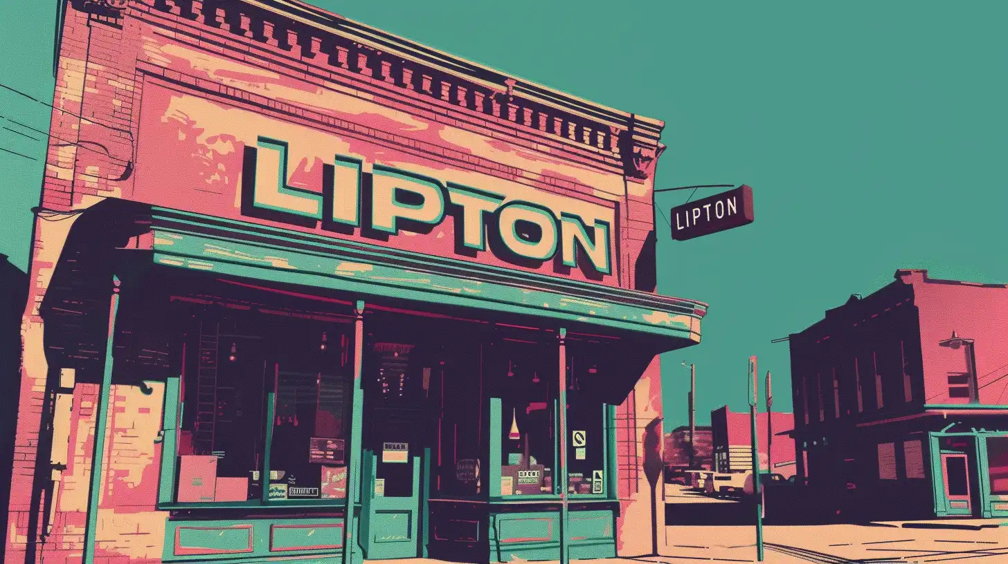 A Grocery Store Building That Says LIPTON