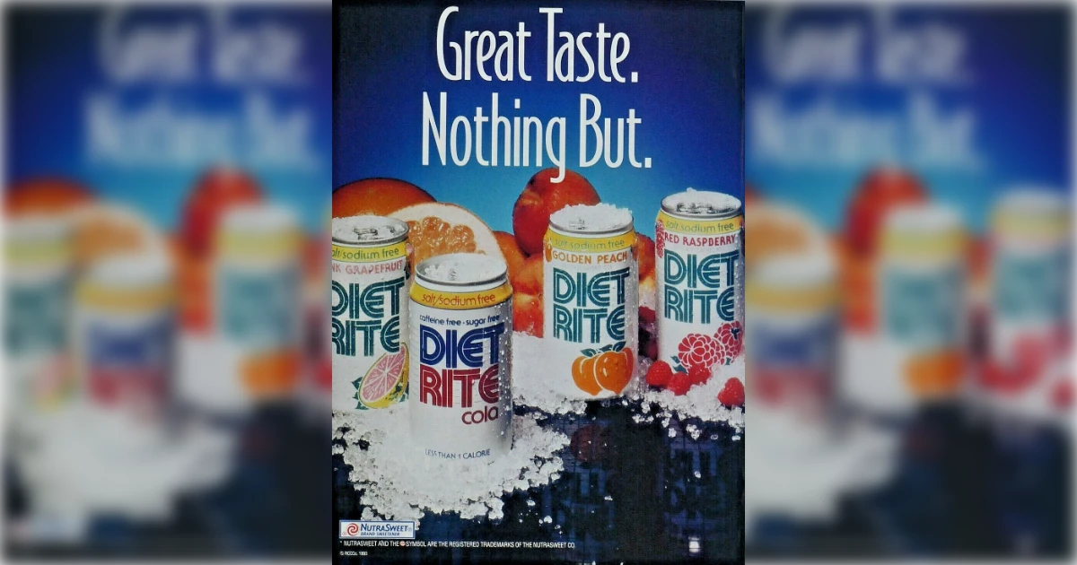 Diet Rite Diet Rite Flavors Vintage Ad