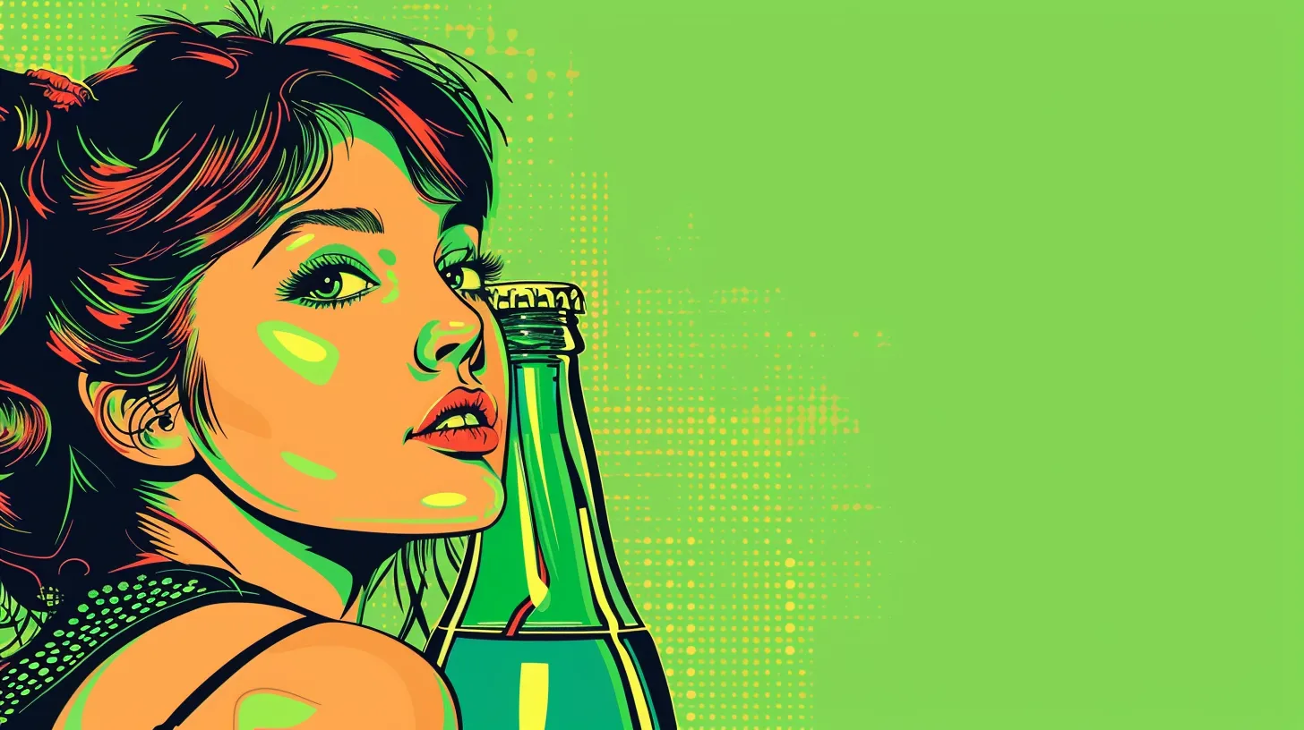© History Oasis Green Soda Bottle Hyped Up On Caffeine