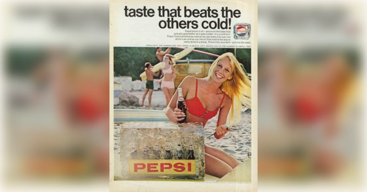 Taste That Beats The Others Cold Pepsi Beach
