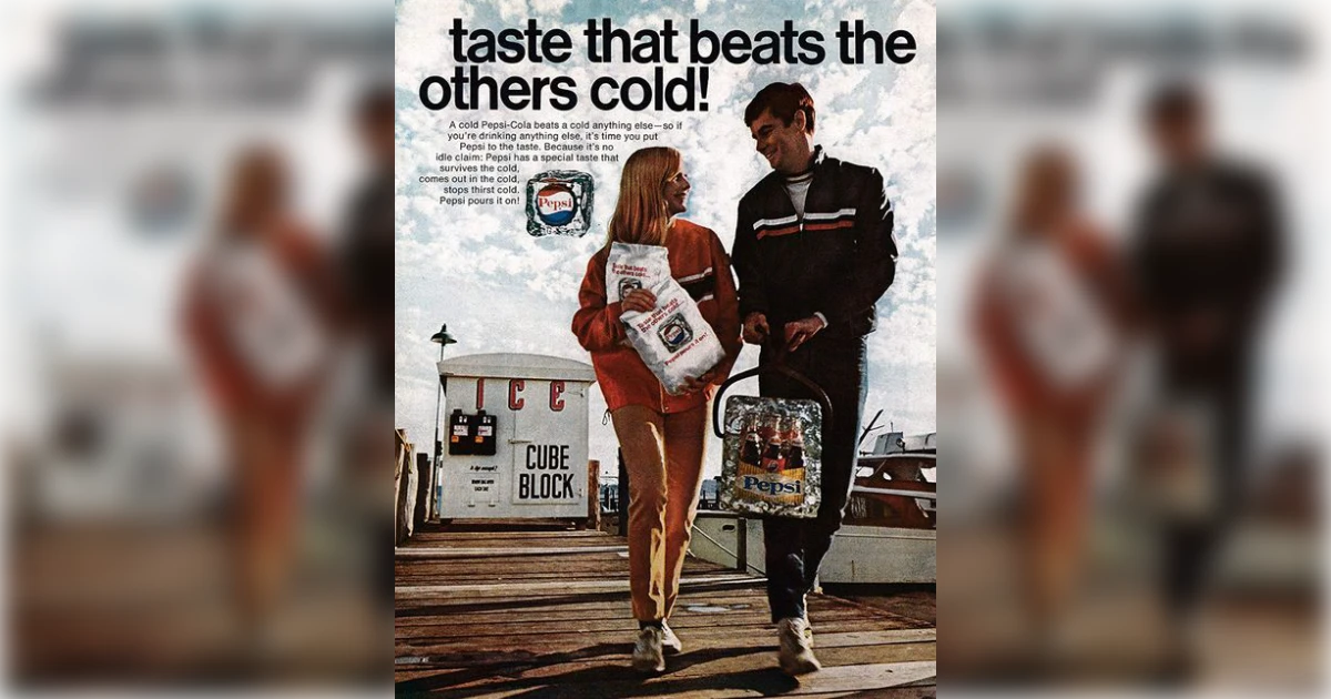 Taste That Beats The Others Cold Pepsi Couple