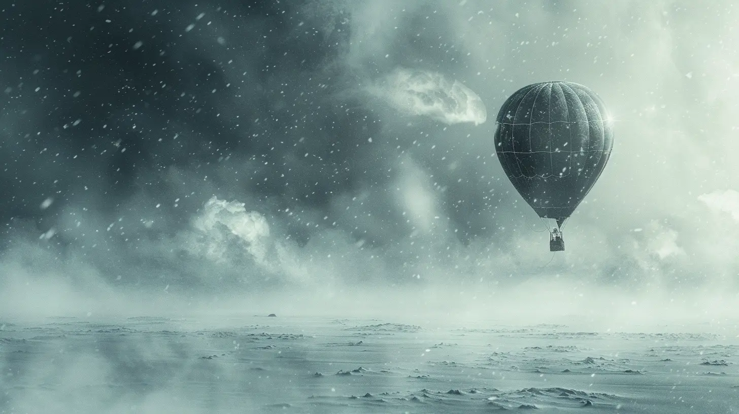 © History Oasis A Hot Air Balloon In A Blizzard