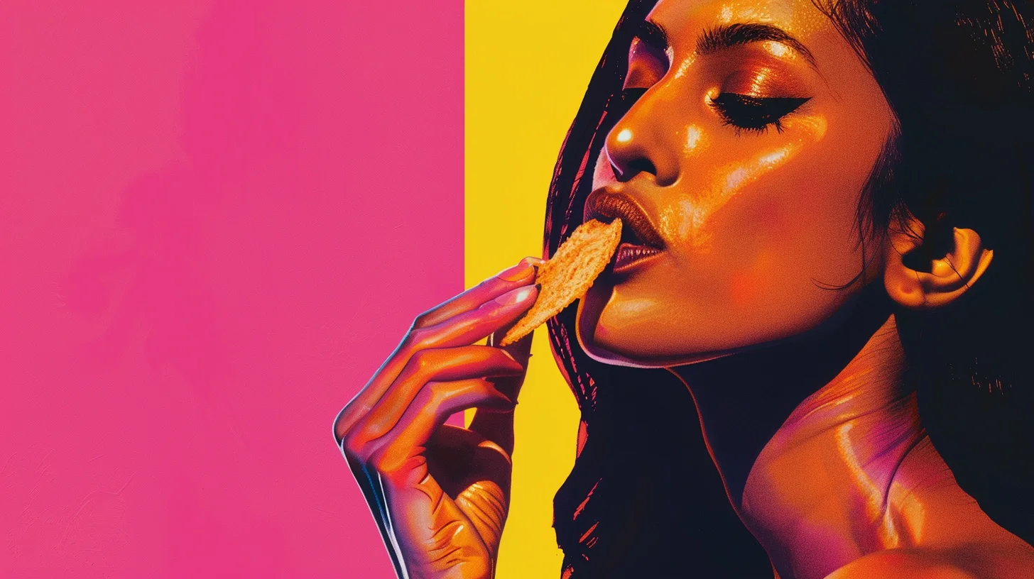 © History Oasis Indian Woman Eating Ruffles