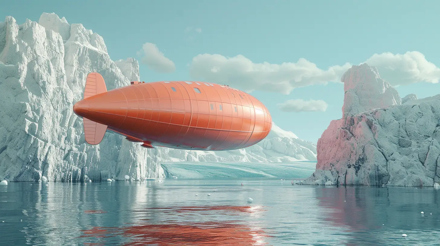 Airship Over The Artic