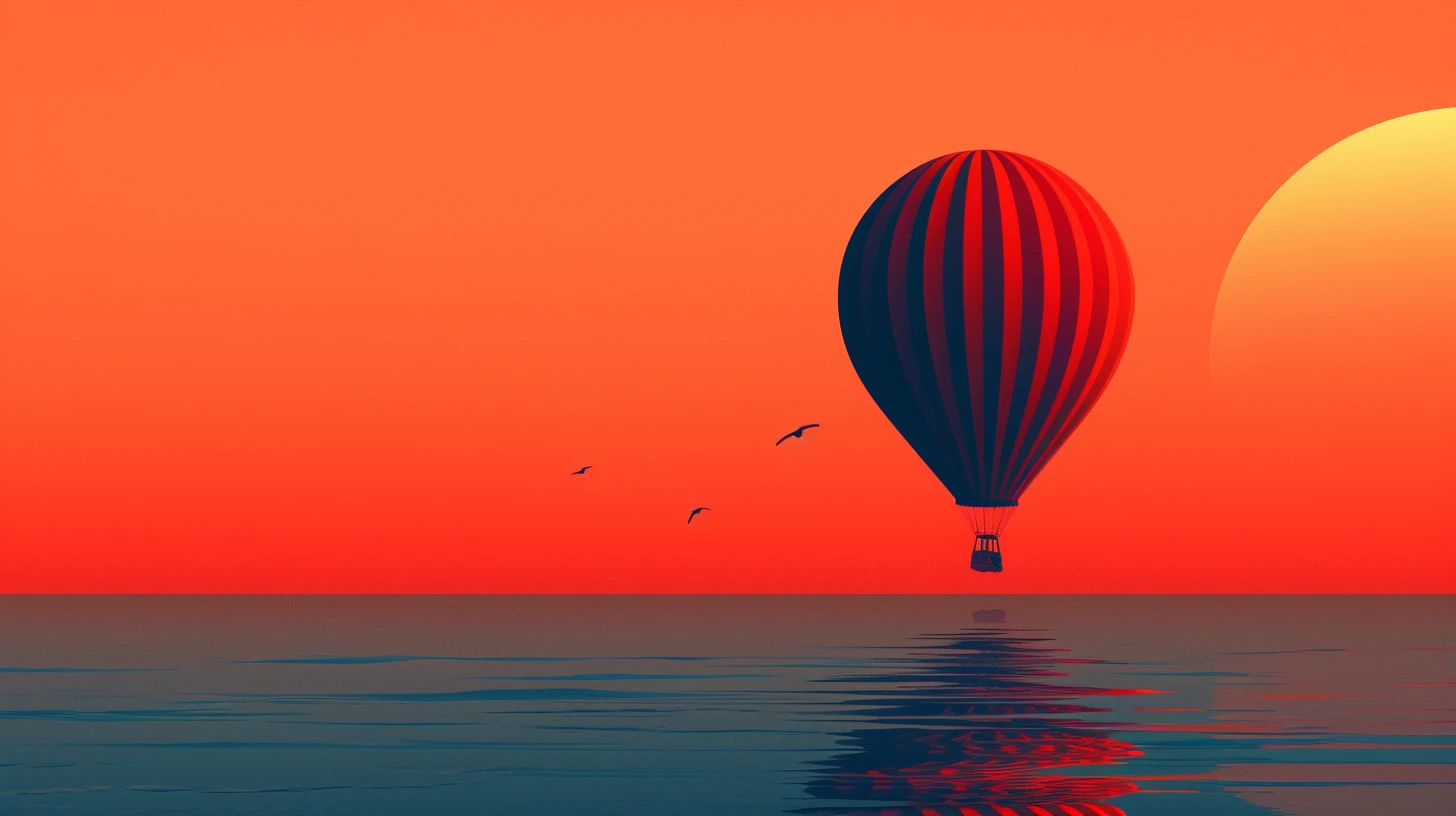 Breitling Orbiter Balloon Over The Sea