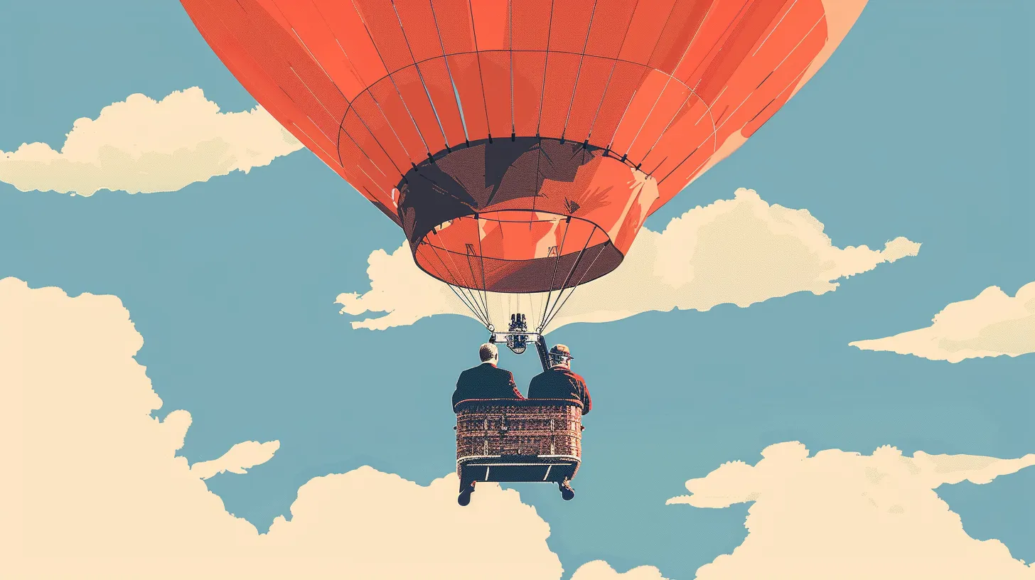 Four Pilots In The Breitling Orbiter Balloon