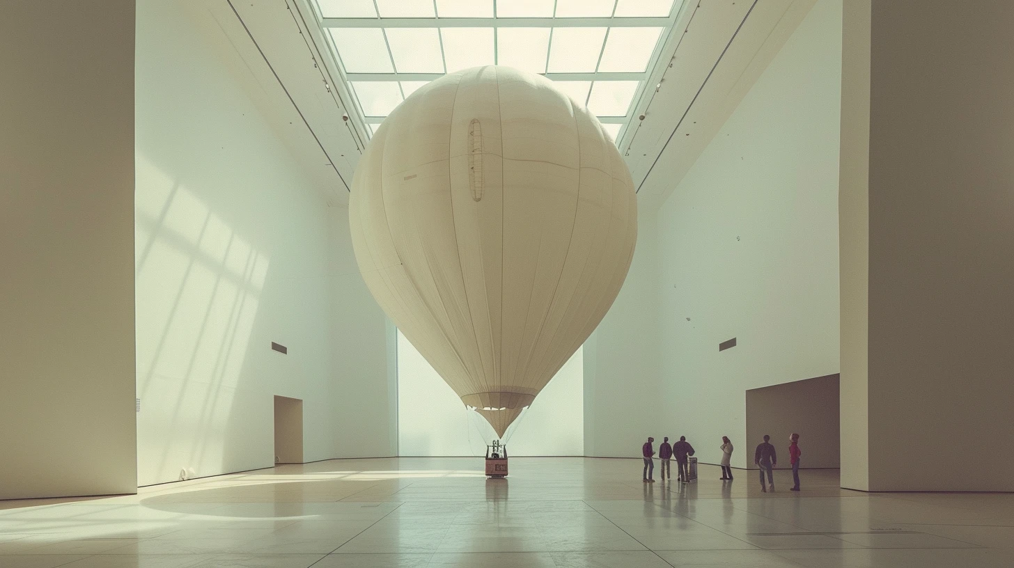 A Musem Breitling Orbiter 3 Balloon On Display