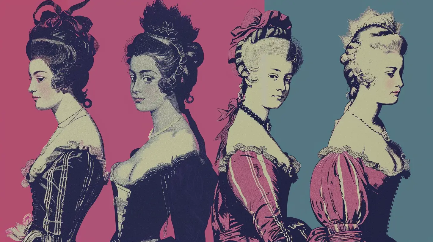 French Woman HIGH WAISTED EMPIRE SILHOUETTES