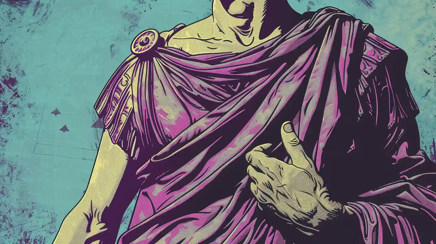 Wealthy Roman Wearing A Purple Tunic