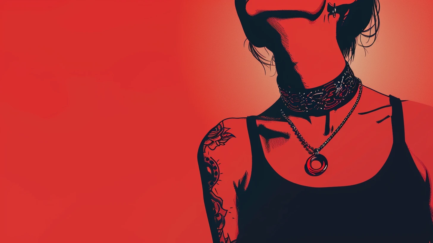 © History Oasis 1990s Fashion A Tattoo Choker