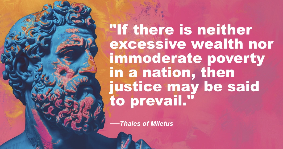 © History Oasis Thales Of Miletus Poverty