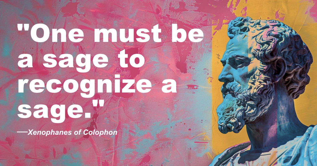 © History Oasis Xenophanes Of Colophon Sage