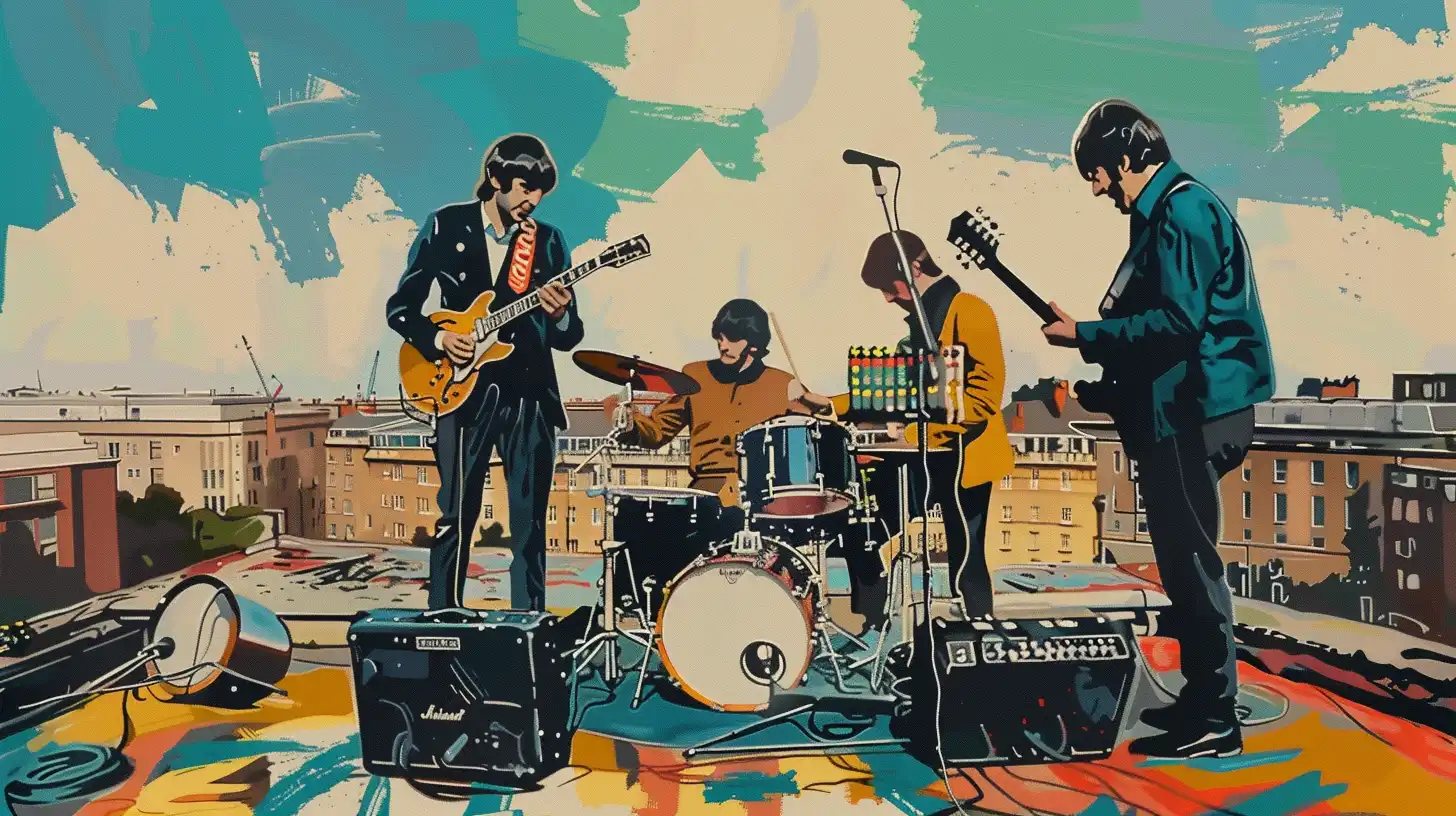 THE BEATLES ROOFTOP CONCERT IN 1969