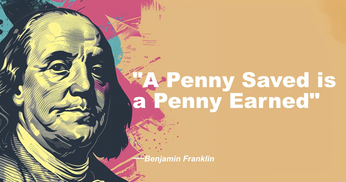 © History Oasis Benjamin Franklin Penny Earned