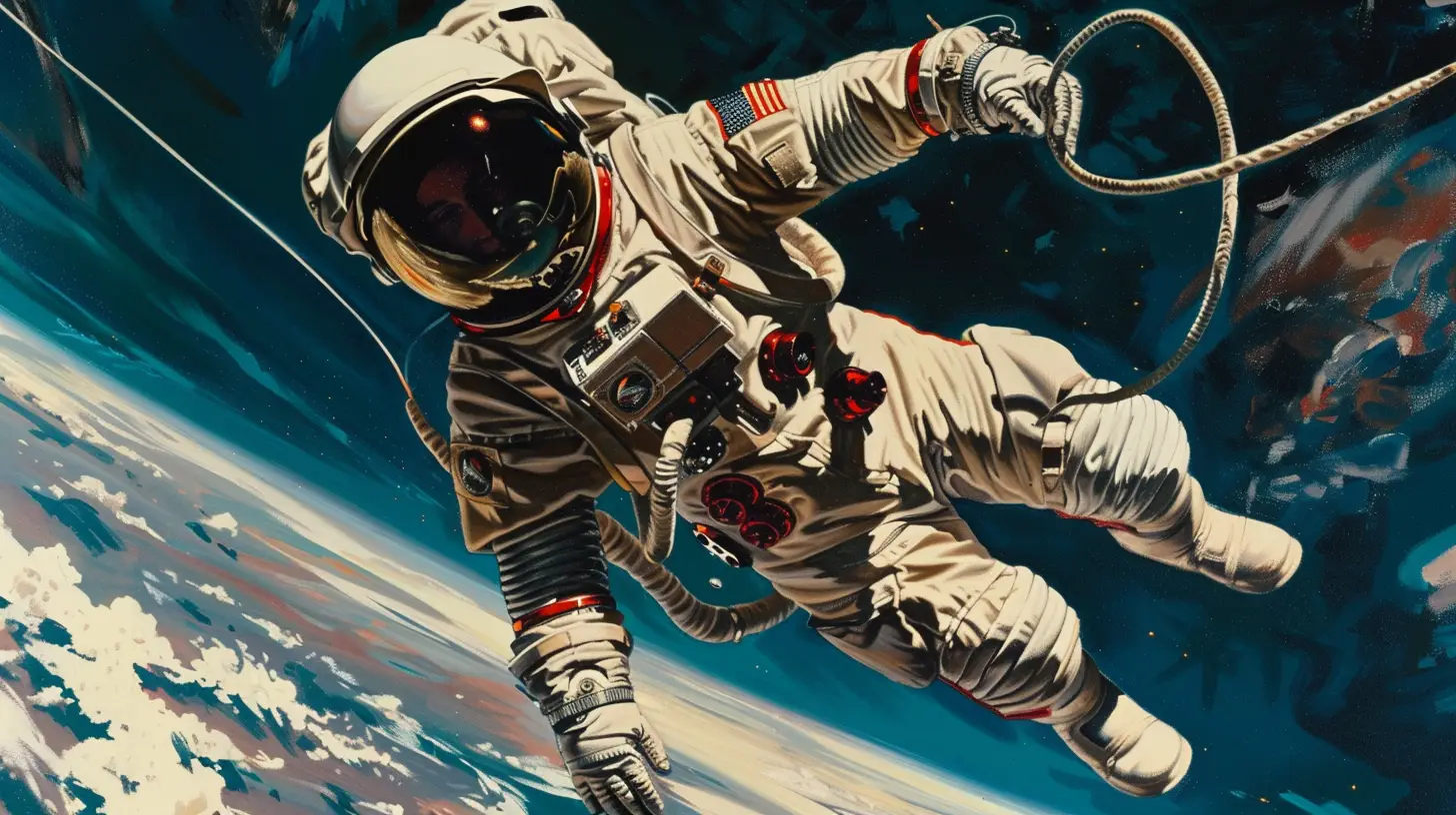 © History Oasis Spacewalk By Alexei Leonov 1965