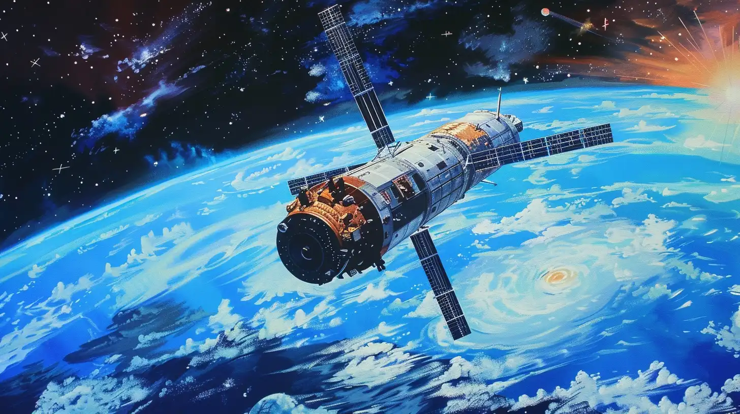 © History Oasis Hubble Space Telescope Deployment 1990