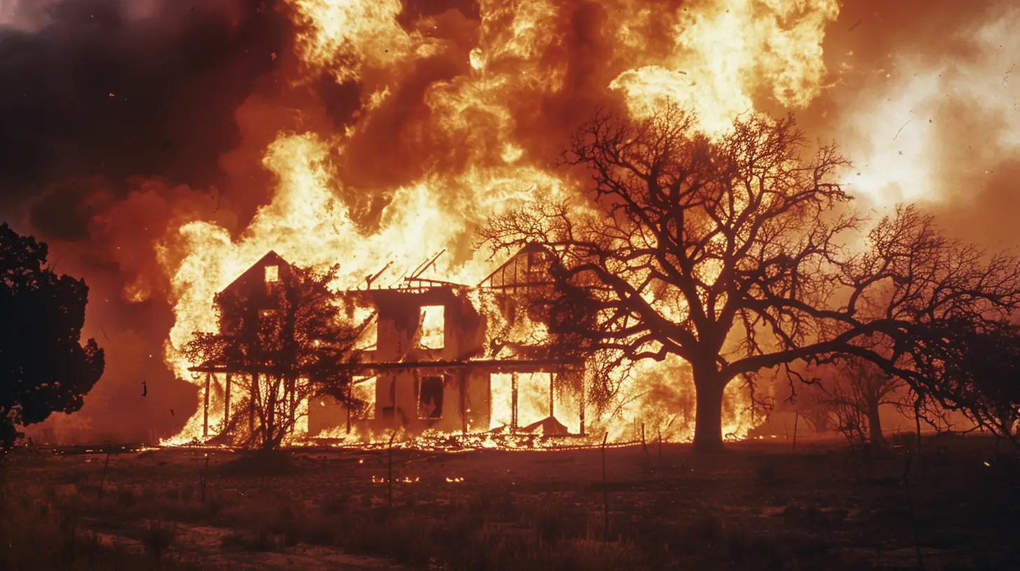 Ranch Davidian Compound Fire Waco