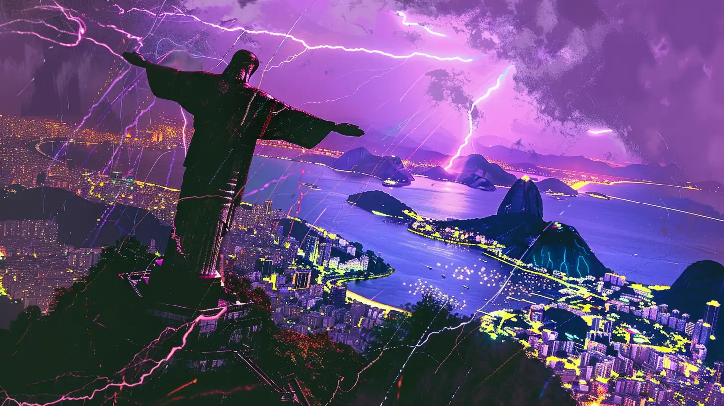 © History Oasis Lighting Strike The Christ The Redeeme