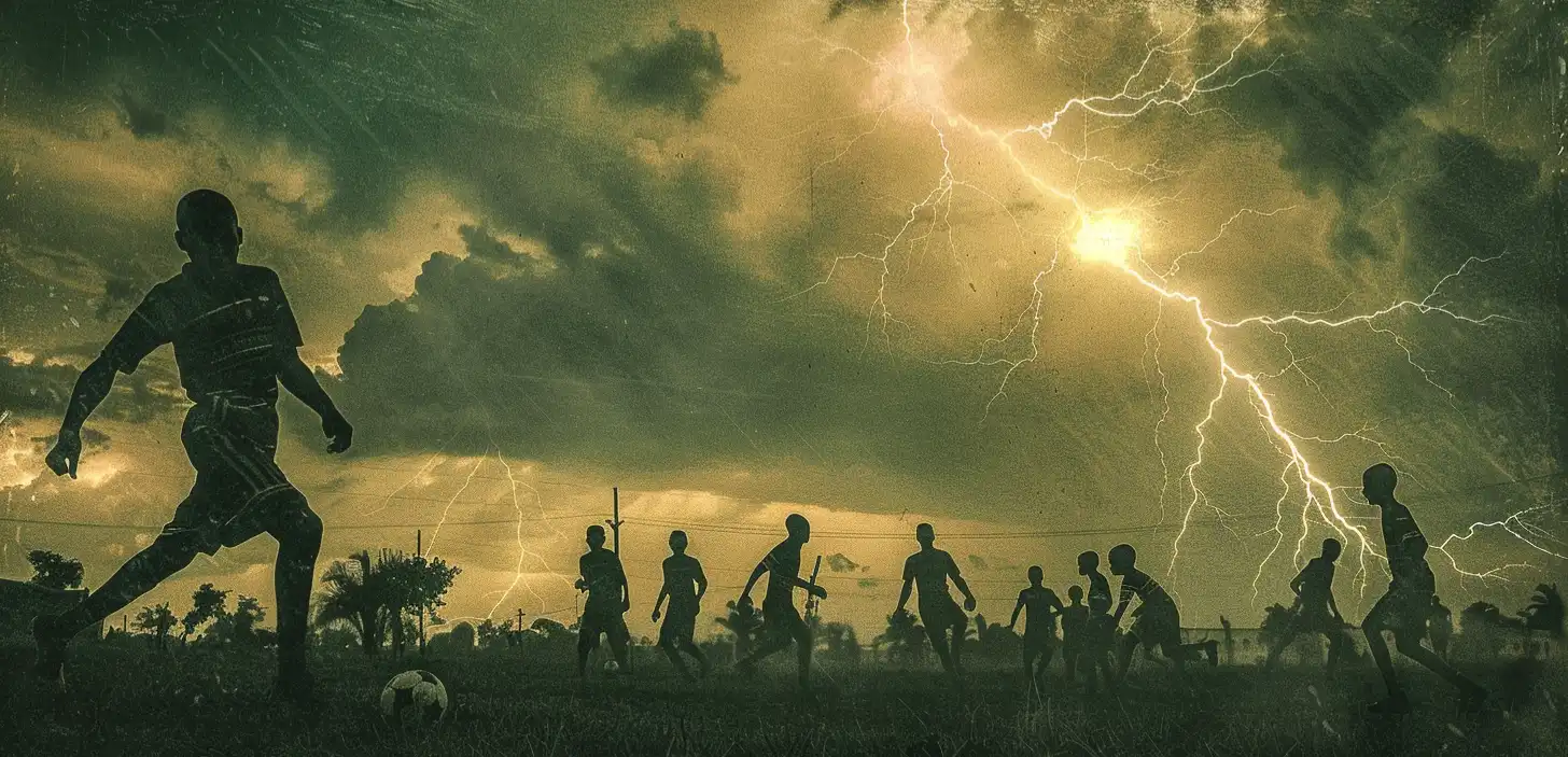 © History Oasis Lighting Strike Congo Soccer