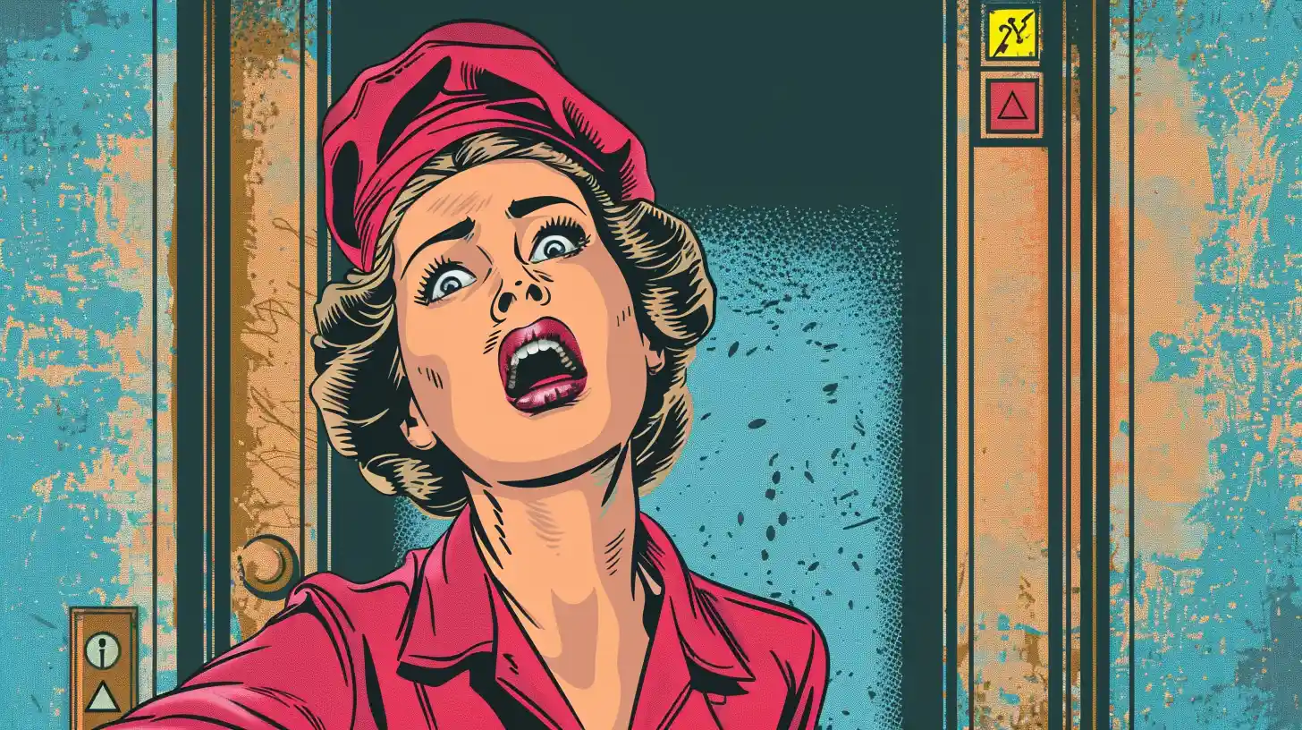 © History Oasis A Housekeeper Stuck In An Elevator Screaming
