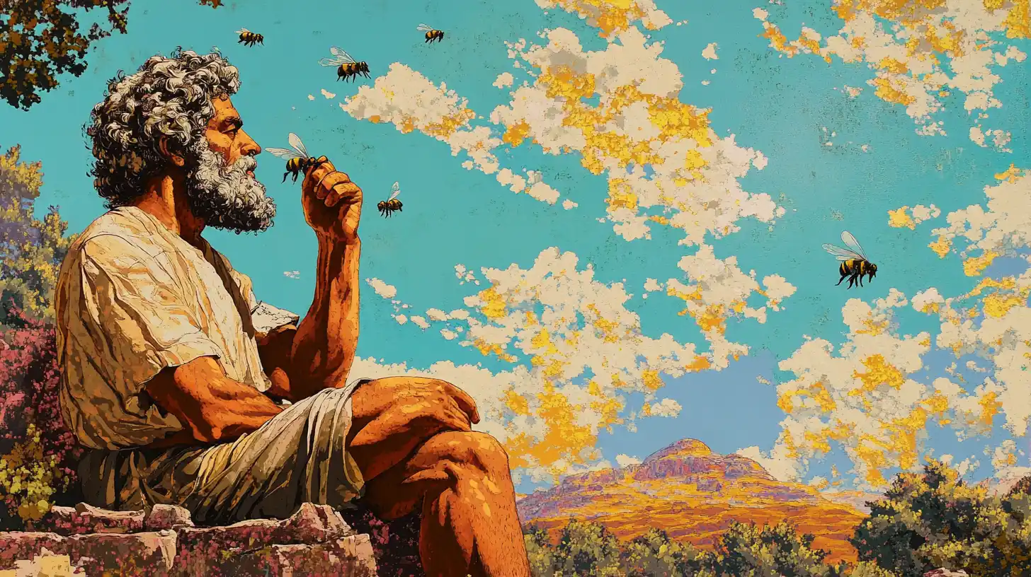 © History Oasis Aristotle Observing Bees Ancient Greece