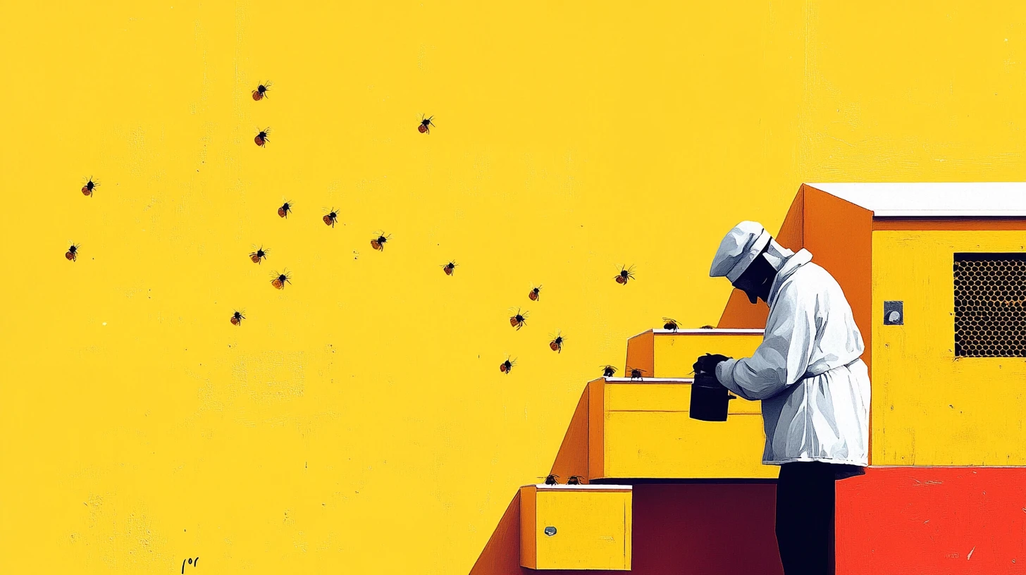 © History Oasis Modern Beehive And Beekeeper