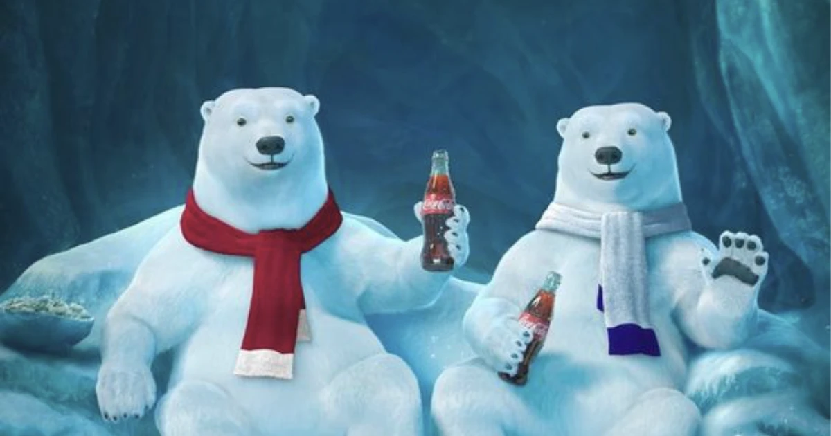 The Coca-Cola Company Polar Bears Enjoying A Coke