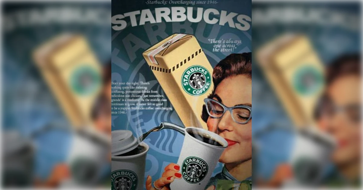 Starbucks Starbucks Vintage Ad