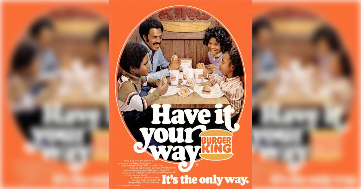 Burger King Burger King Vingage Ad
