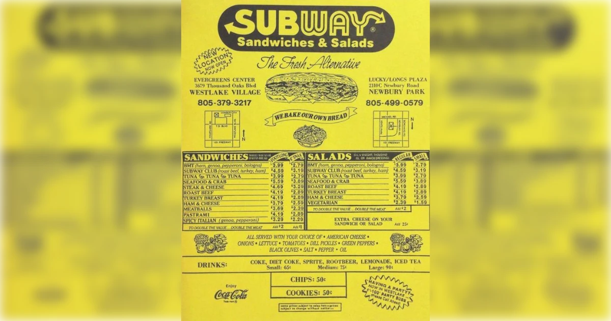 Subway Subway Vintage Ad