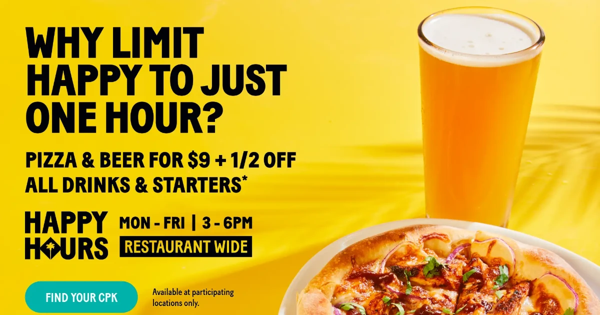 California Pizza Kitchen California Pizza Kitchen Ad