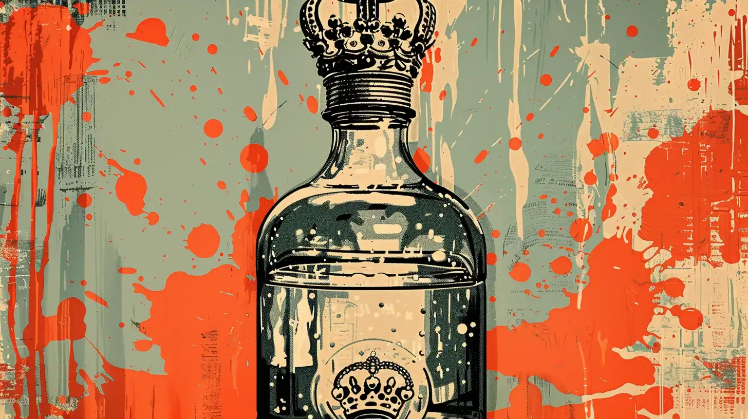 King Of England A Bottle Of Sparkling Water
