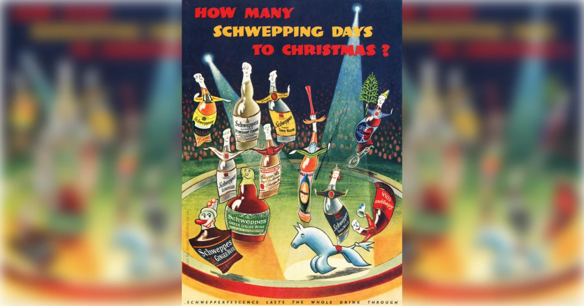 Sweppes Christmas Vintage Ad