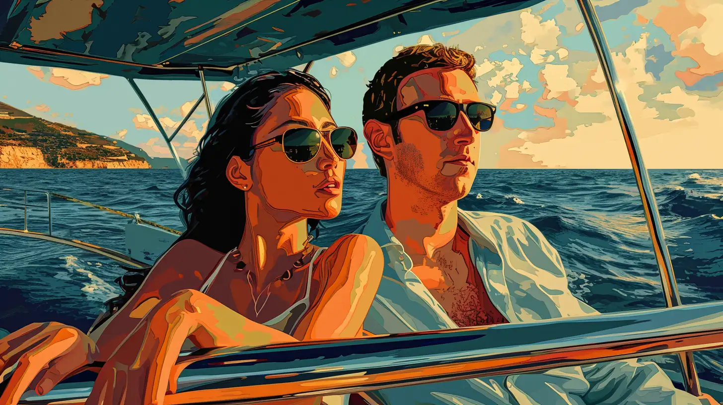 Young Mark Zuckerberg On A Yacht