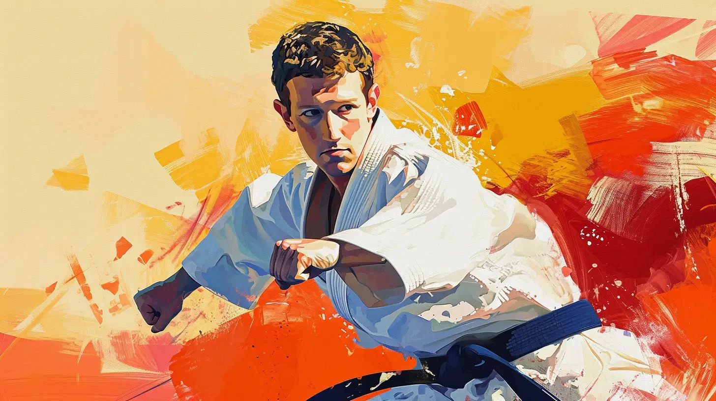 Mark Zuckerberg Practicing Brazilian Jiu Jitsu